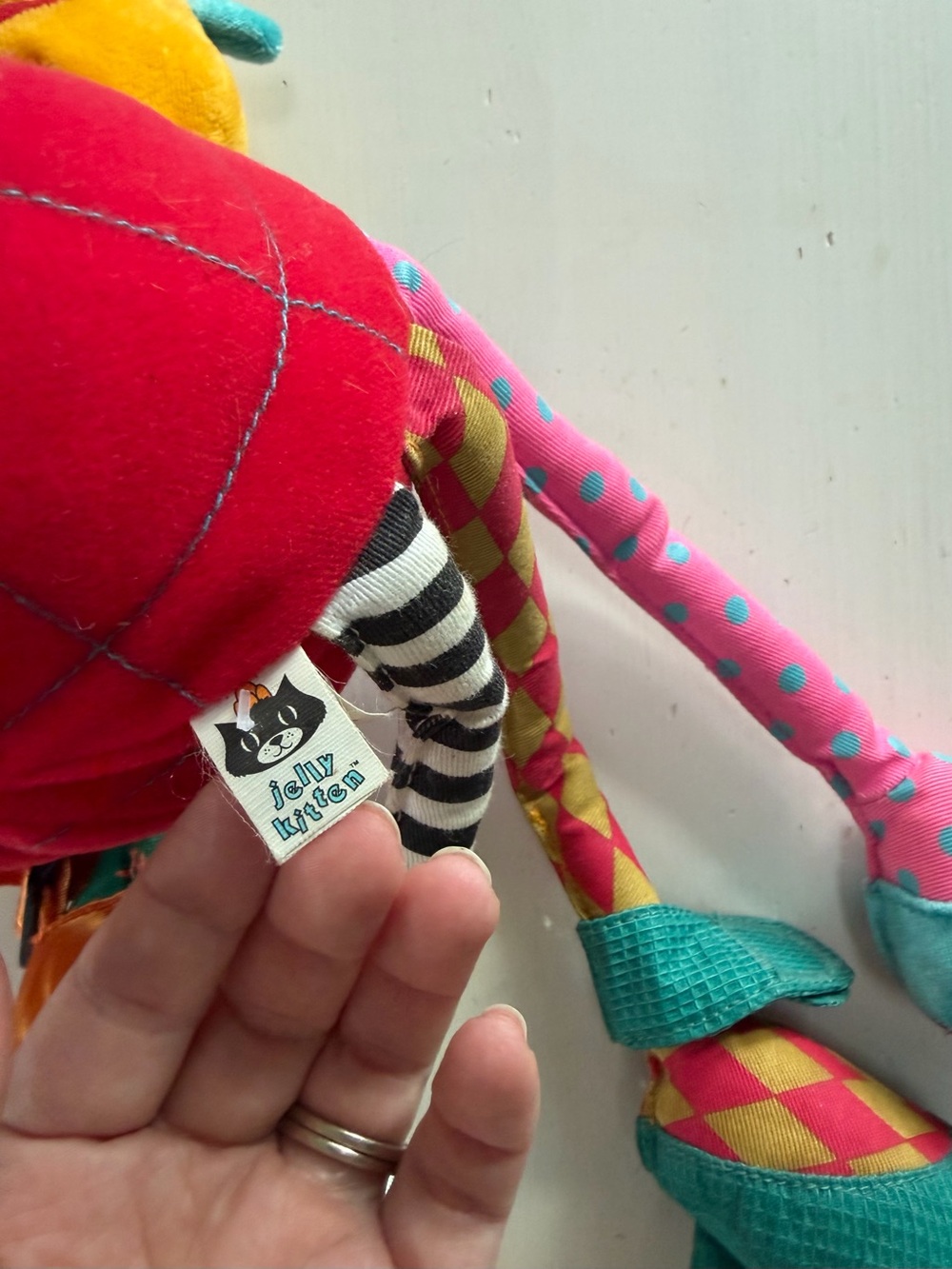 Jellycat Sam Spider 18” Plush Baby Toy Crinkle Chime Stroller Tether - Picture 5 of 8